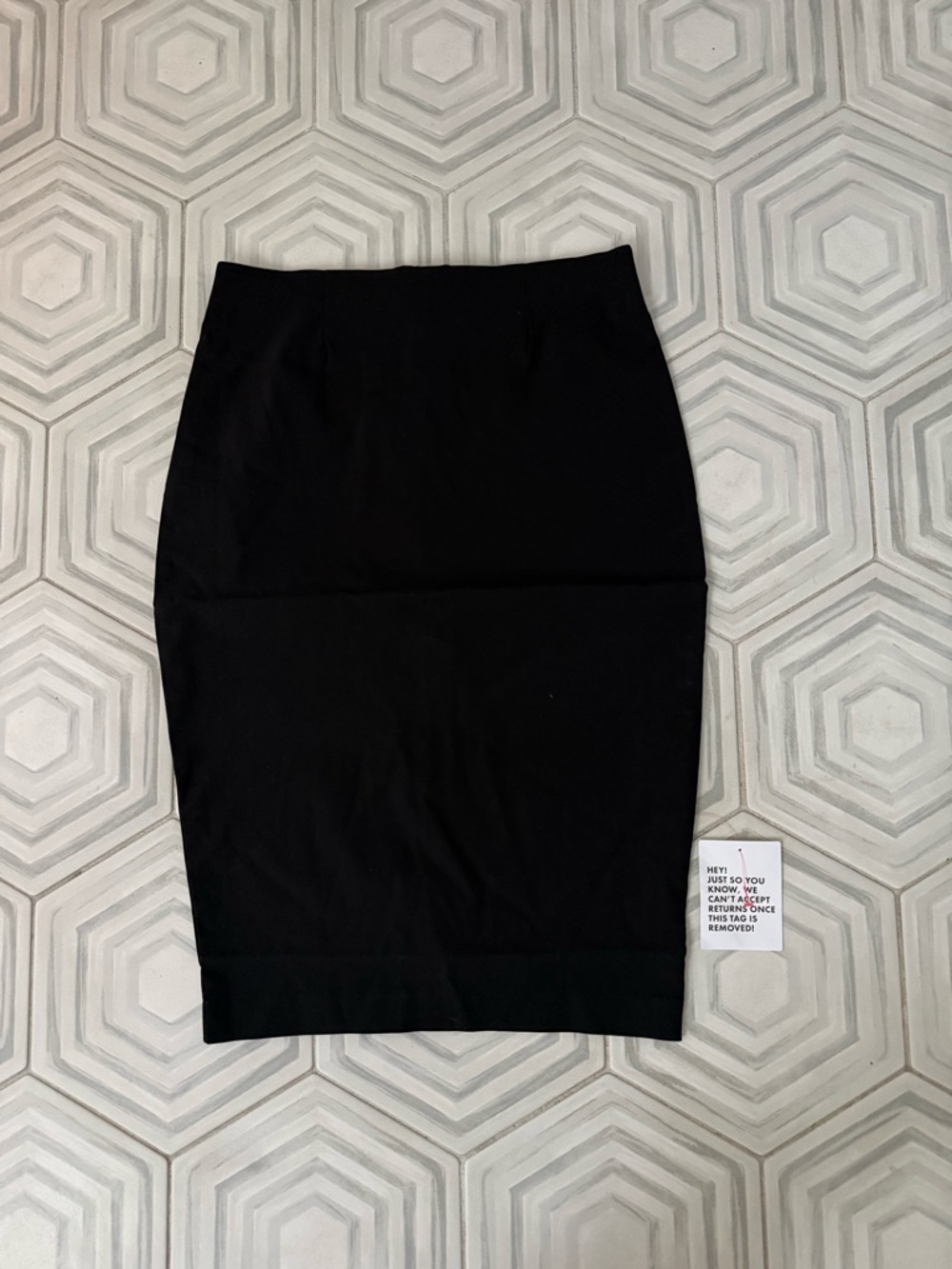 ASOS Black High-Waist Pencil Skirt